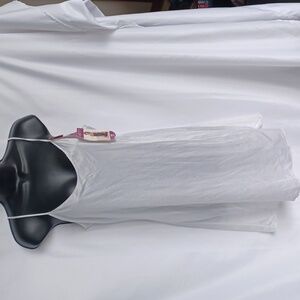 Vintage Vassarette Liner White Ice 20" Nylon Made in USA Slip 34 NWT Bridal